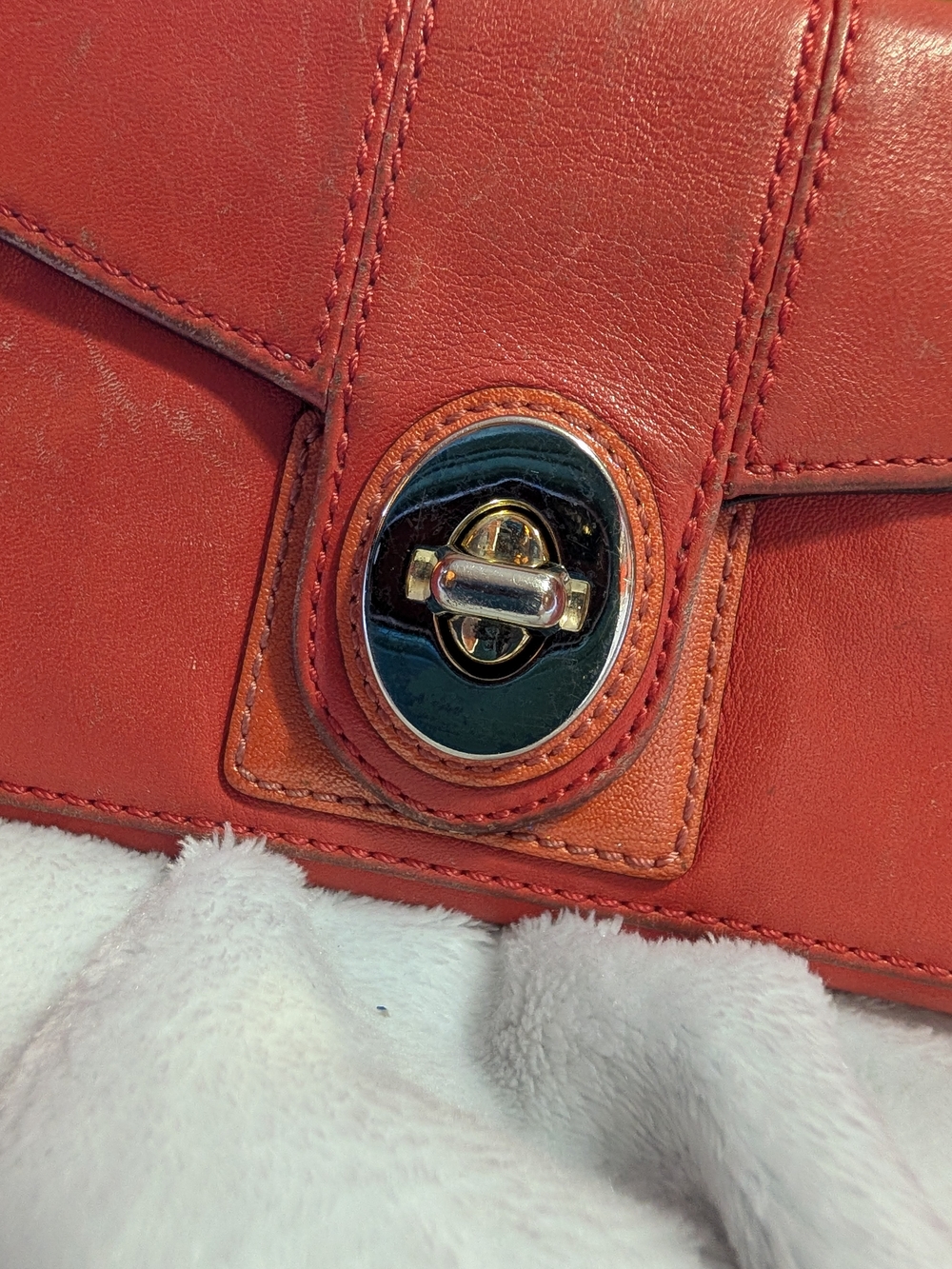 Vintage Y2K Coach Ashley Turnlock Leather Envelope Wallet - Picture 2 of 14